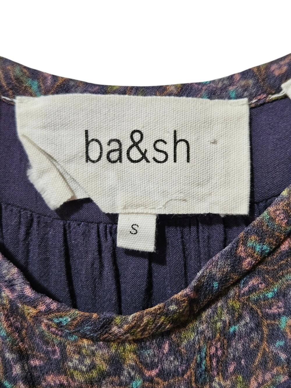 Ba&Sh Moccha Lady Top Floral Viscose Blouse 1 S Boho Whimsical Cottagecore - Picture 10 of 13